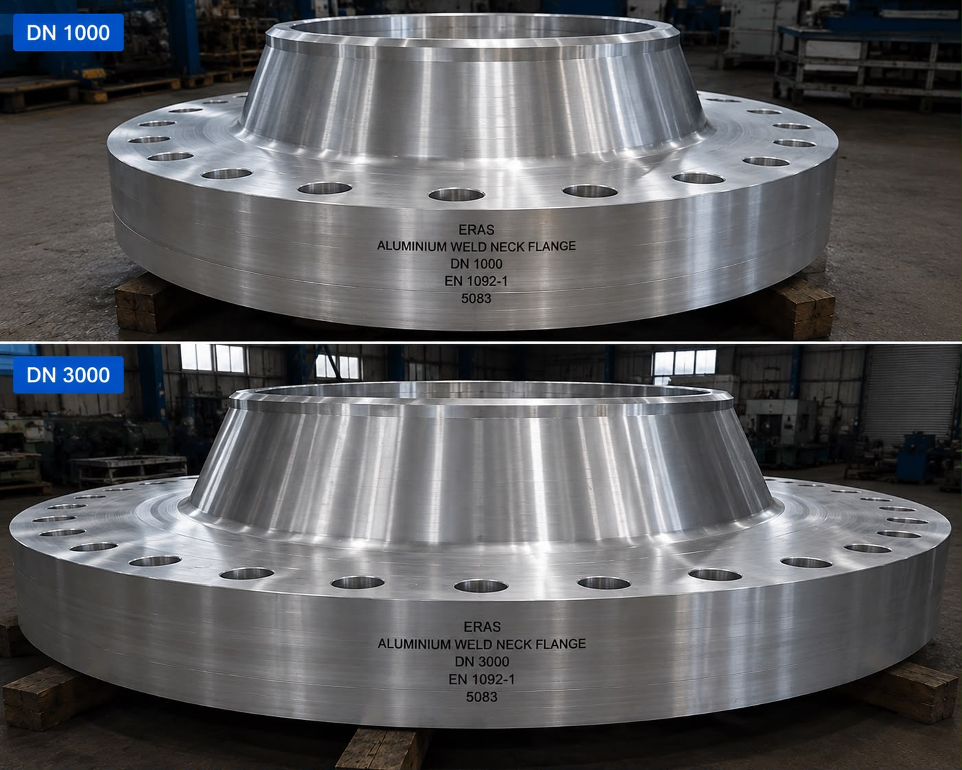 ERFLANS aluminium flange detail
