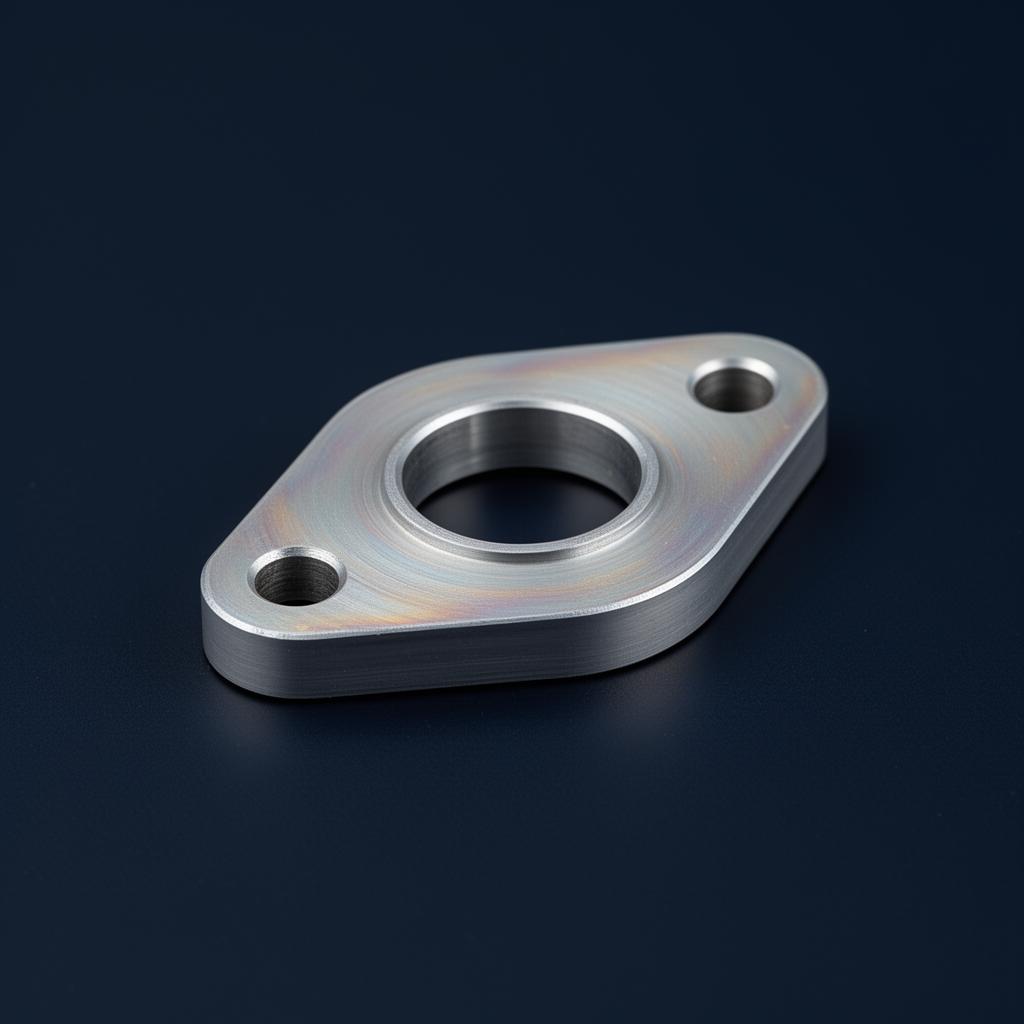 Heat-treated aluminium exhaust flange for automotive and industrial systems
