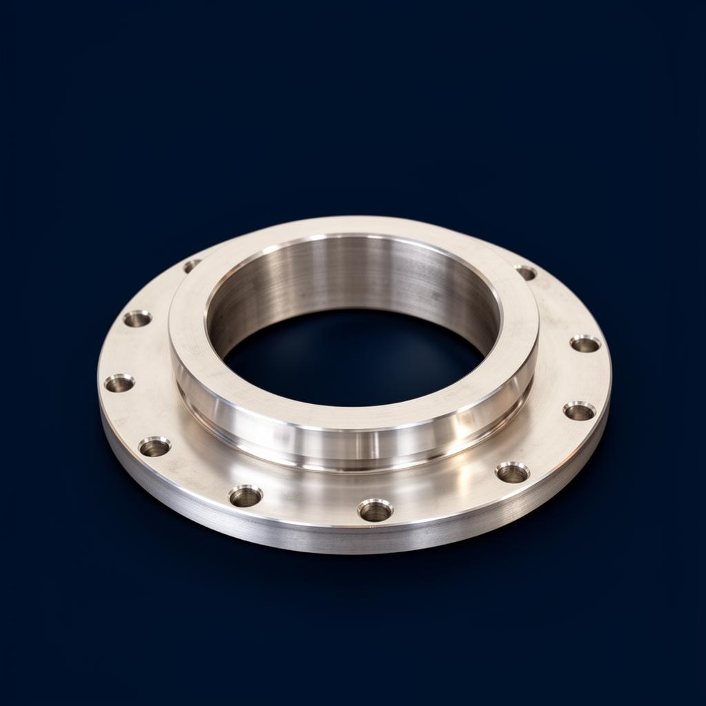 Aluminium slip-on loose flange with lap joint design